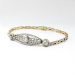 Antique Edwardian Diamond Filigree Bracelet Platinum 14k 7.25 Inch Wrist