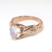 Antique Art Nouveau 1900's Moonstone Birthstone Engagement Cocktail Ring 14k Rose Gold