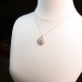 Edwardian Antique Diamond Pendant Circa 1915 Old European Cut Rose Cut Diamond Pendant Necklace Platinum 14k Rose Gold