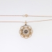 Edwardian Antique Diamond Pendant Circa 1915 Old European Cut Rose Cut Diamond Pendant Necklace Platinum 14k Rose Gold