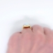 Vintage Natural 4.50ct Opal Solitaire Ring Circa 1980's in Rope Edge Bezel 14k Yellow Gold