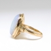 Vintage Natural 4.50ct Opal Solitaire Ring Circa 1980's in Rope Edge Bezel 14k Yellow Gold