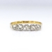 Art Nouveau Antique 1900's .44ct t.w. Old European Cut Diamond Five Stone Anniversary Ring 18k Yellow Gold Platinum