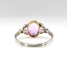 Art Deco Vintage Pink Tourmaline & Rose Cut Diamond Cocktail Engagement Ring 18k Yellow Gold Platinum