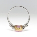 Art Deco Vintage Pink Tourmaline & Rose Cut Diamond Cocktail Engagement Ring 18k Yellow Gold Platinum