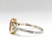 Art Deco Vintage Pink Tourmaline & Rose Cut Diamond Cocktail Engagement Ring 18k Yellow Gold Platinum