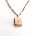 Art Nouveau 1900's .24ct Antique Old European Cut Diamond Locket Pendant Necklace 14k 9k Rose Gold