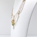 Vintage Opal Enamel Necklace Circa 1950's Natural Opal Festoon Necklace 15 inches 10k Gold