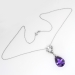 Vintage Amethyst Diamond Pendant 16.22ct t.w. Circa 1970's Multi Shaped Diamond Necklace Gift 18k White Gold