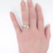 Vintage Toi Et Moi Double Diamond Ring 1ct t.w. Old European Cut Bypass Engagement Anniversary Ring 18k Yellow Gold Platinum