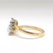 Vintage Toi Et Moi Double Diamond Ring 1ct t.w. Old European Cut Bypass Engagement Anniversary Ring 18k Yellow Gold Platinum