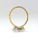Vintage Toi Et Moi Double Diamond Ring 1ct t.w. Old European Cut Bypass Engagement Anniversary Ring 18k Yellow Gold Platinum