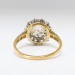 Art Deco Engagement Ring 1.98ct t.w. Old European Cut Diamond Double Halo Ring 18k Gold Platinum