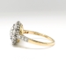Art Deco Engagement Ring 1.98ct t.w. Old European Cut Diamond Double Halo Ring 18k Gold Platinum
