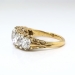 Antique Diamond Anniversary Band 3.59ct t.w. Circa 1890's Old Mine Cushion Cut Rose Cut Diamond Filigree Ring 18k Yellow Gold
