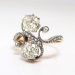 Antique 1890's Victorian 2.27ct t.w. Old Mine Cut Rose Cut Bypass Toi Et Moi Engagement Ring 18k Rose Gold Platinum