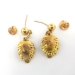 Victorian Antique Diamond Earrings Circa 1890's .50ctw Old Mine Cut & Rose Cut Diamond Shell Drop Earrings 18k Yellow Gold