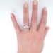 Vintage Art Deco Marquise Diamond Filigree Hand Engraved Engagement Anniversary Ring Platinum