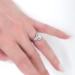 Vintage Art Deco Marquise Diamond Filigree Hand Engraved Engagement Anniversary Ring Platinum