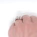 Vintage Art Deco Marquise Diamond Filigree Hand Engraved Engagement Anniversary Ring Platinum