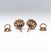 Antique Victorian 1.20ct t.w. Opal & Rose Cut Diamond Halo Earrings 10k Yellow Gold