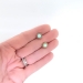 Antique Victorian 1.20ct t.w. Opal & Rose Cut Diamond Halo Earrings 10k Yellow Gold