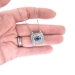 Beautiful 4.78 Blue Violet Sapphire & 1.90cts of Single Cut Transitional Cut Diamonds Necklace Platinum