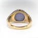 Antique Influenced Tulip 8.40ct t.w. Natural Lavender Blue Star Sapphire & Old European Cut Diamond Ring 18k Yellow Gold