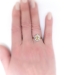 Beautiful 2.40ct t.w. Butterscotch Yellow Sapphire & Old Mine Cut Diamond Halo 18k Yellow Gold Platinum Ring