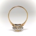 Beautiful 2.40ct t.w. Butterscotch Yellow Sapphire & Old Mine Cut Diamond Halo 18k Yellow Gold Platinum Ring