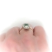 Green Goddess 2.74ct t.w. Tsavorite Garnet & Old European Cut Diamond Ring 18k Yellow Gold Platinum