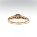 Petite Vintage .18ct. tw. Diamond Engagement Ring 14k Yellow & White Gold