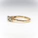 Petite Vintage .18ct. tw. Diamond Engagement Ring 14k Yellow & White Gold