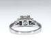 Vintage Art Deco .94ct.tw. Seven Diamond Engagement Anniversary Wedding Ring Platinum