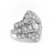 Art Deco 1.48ctw. Diamond Buckle Ring in Platinum
