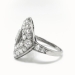Art Deco 1.48ctw. Diamond Buckle Ring in Platinum