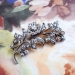 Antique Victorian Rose Cut Diamond Floral Spray Brooch