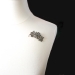 Antique Victorian Rose Cut Diamond Floral Spray Brooch