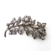 Antique Victorian Rose Cut Diamond Floral Spray Brooch