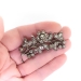 Antique Victorian Rose Cut Diamond Floral Spray Brooch