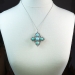 Antique Victorian Turquoise Diamond Pendant Circa 1860's 17.34ct t.w. Old Mine Cut Diamond Brooch Pin 18k Rose Yellow Gold Sterling Silver