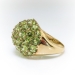 Gorgeous 10.29ct t.w. Peridot Pave' Dome Cocktail Statement Ring 14k
