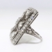 Huge Antique Edwardian 2.65ct t.w. 1920's Old European Cut Diamond Statement Anniversary Cocktail Ring Platinum