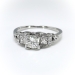 Art Deco Vintage .50ct t.w. Old Cut Diamond Engagement Ring 18k White Gold