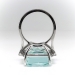 Vintage Aquamarine Diamond Ring 14.65ct t.w. Cocktail Statement Ring 14k