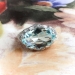 Art Deco 1930's 4.45ct t.w. Aquamarine Birthstone Cocktail Wedding Filigree Ring 18k White Gold