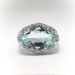 Art Deco 1930's 4.45ct t.w. Aquamarine Birthstone Cocktail Wedding Filigree Ring 18k White Gold