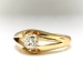 Art Deco Engagement Ring Circa 1930's .72ct Old Mine Cushion Cut Diamond Solitaire Wedding Ring 18k