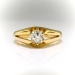 Art Deco Engagement Ring Circa 1930's .72ct Old Mine Cushion Cut Diamond Solitaire Wedding Ring 18k