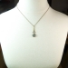 Antique Aquamarine Diamond Pendant Circa 1920's Edwardian 1.99ct t.w. Wedding Graduation Gift 14k Platinum